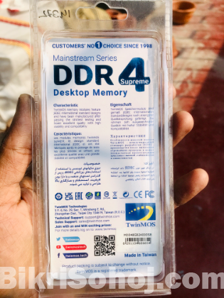 TwinMos 8GB DDR4 Desktop RAM